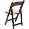 Flash Furniture HERCULES Series Chocolate Wood Folding Chair with Vinyl Padded Seat XF-2903-CHOC-WOOD-GG - alternate 9